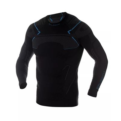 Triko Brubeck Thermo Sweatshirt black/blue