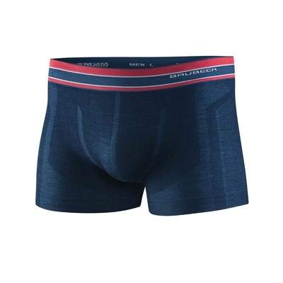 Boxerky Brubeck Active Wool Boxer Shorts dark blue