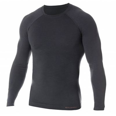 Triko Brubeck Active Wool Long Sleeve Shirt graphite