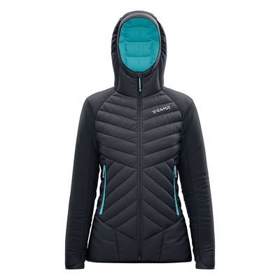 Bunda Camp Buran Jacket Lady black/sky blue
