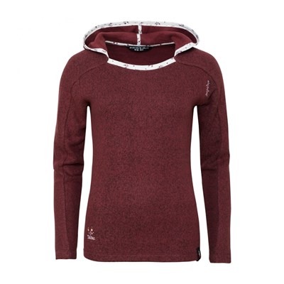 Mikina Chillaz Bergamo Ornament Logo LS W mahogany melange