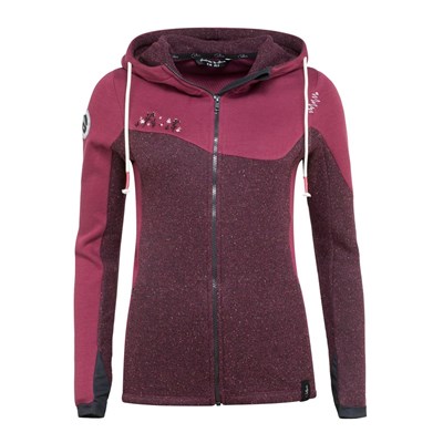 Mikina Chillaz Rock Jacket Zip W wine melange