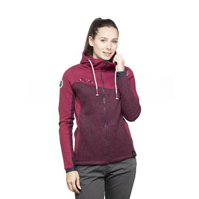 Mikina Chillaz Rock Jacket Zip W wine melange