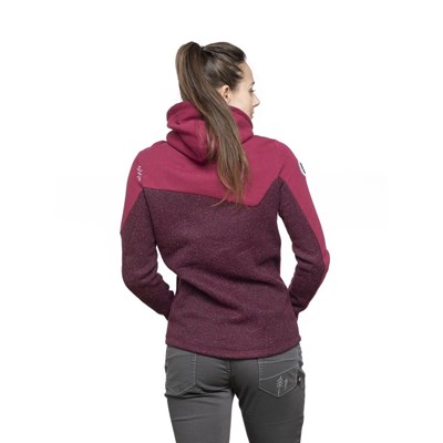 Mikina Chillaz Rock Jacket Zip W wine melange