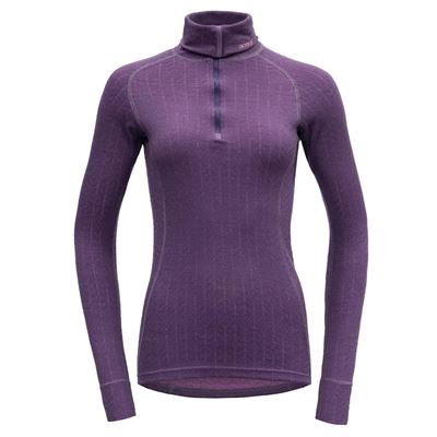 Triko Devold Duo Active Woman Zip Neck black/pink