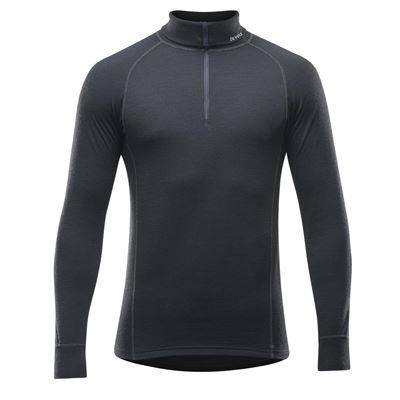 Triko Devold Duo Active Merino 205 Zip Neck black