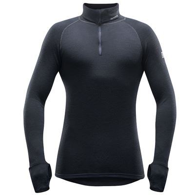 Triko Devold Expedition Merino 235 Zip Neck black