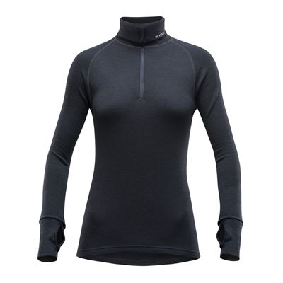 Triko Devold Expedition Merino 235 Zip Neck W black