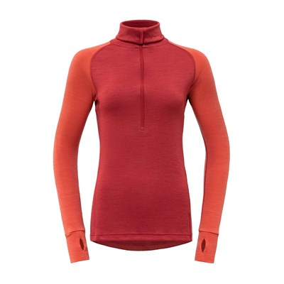 Triko Devold Expedition Merino 235 Zip Neck W beauty/coral