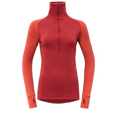 Triko Devold Expedition Merino 235 Zip Neck W beauty/coral