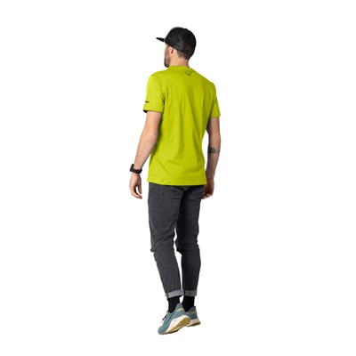 Triko Dynafit Graphic Co S/S Tee golden lime/tabloid