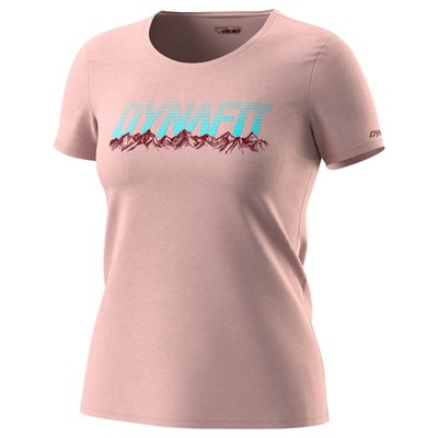 Triko Dynafit Graphic Co W S/S Tee pale rose/range