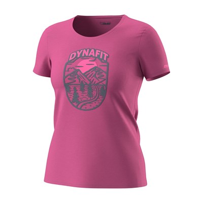 Triko Dynafit Graphic Co W S/S Tee magenta/horizont