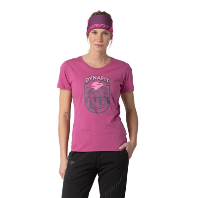 Triko Dynafit Graphic Co W S/S Tee magenta/horizont