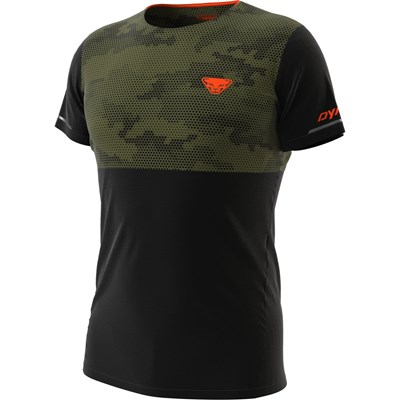 Triko Dynafit Trail Graphic Shirt winter moss/exagon camo