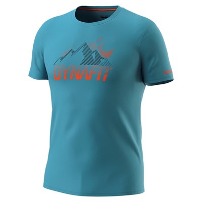 Triko Dynafit Transalper Graphic S/S Tee storm blue