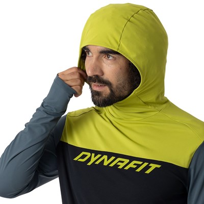 Triko Dynafit Traverse Sun Hoody black out/golden lime Dynafit 10033413 2