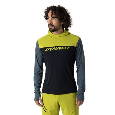 Triko Dynafit Traverse Sun Hoody black out/golden lime Dynafit 10033413 3