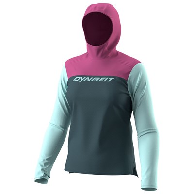 Triko Dynafit Traverse Sun Hoody W cinder/magenta