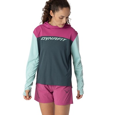 Triko Dynafit Traverse Sun Hoody W cinder/magenta Dynafit 10033421 2