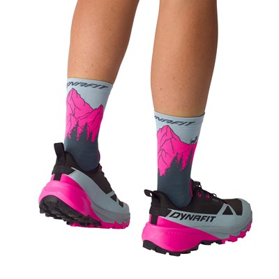 Ponožky Dynafit Traverse Crew cinder/pink glo Dynafit 10032956 2