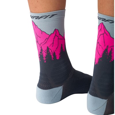 Ponožky Dynafit Traverse Crew cinder/pink glo Dynafit 10032956 5