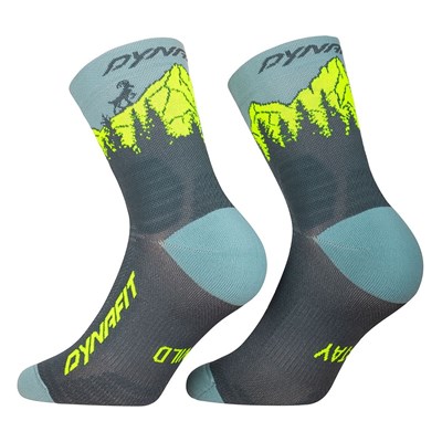 Ponožky Dynafit Traverse Mid cinder/ultra yellow