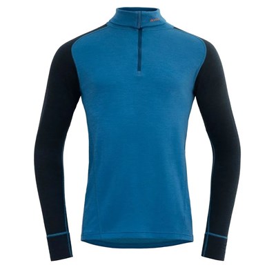 Triko Devold Duo Active Merino 205 Zip Neck blue/ink