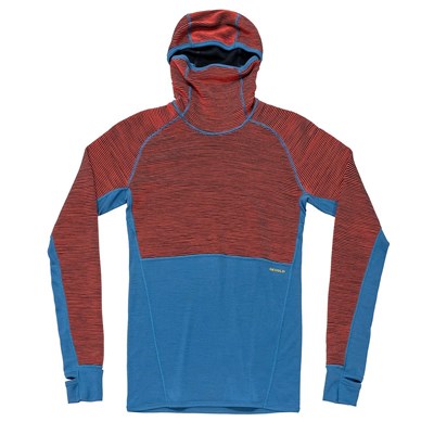 Triko Devold Tuvegga Merino Hoodie cayenne