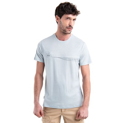 Triko Icebreaker Tech Lite III SS Tee Cedence Paths ether