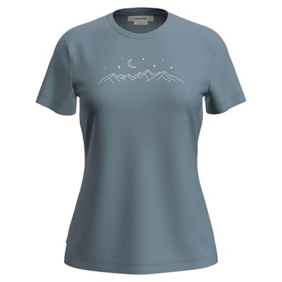 Triko Icebreaker Tech Lite SS Tee Sparking Stars W flint blue