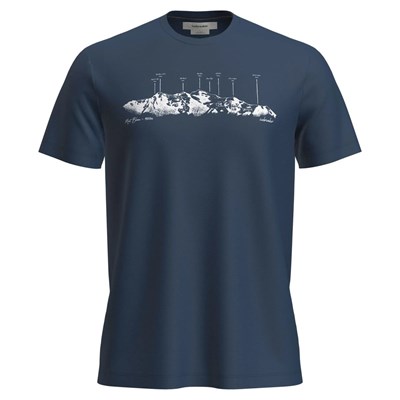 Triko Icebreaker Tech Lite SS Tee The Peaks atlantis