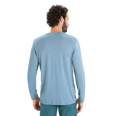 Triko Icebreaker Tech Lite II LS Tee Ski Fields astral blue