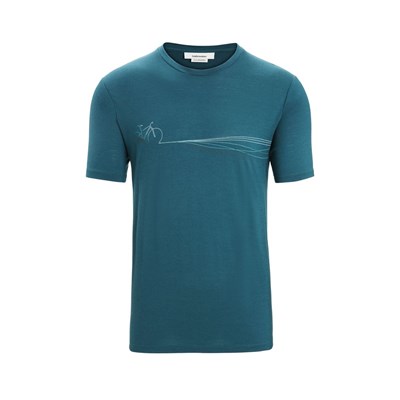 Triko Icebreaker Tech Lite II SS Tee Caden green glory