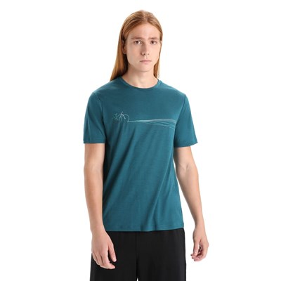 Triko Icebreaker Tech Lite II SS Tee Caden green glory