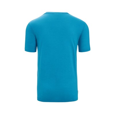 Triko Icebreaker Tech Lite II SS Tee Caden geo blue