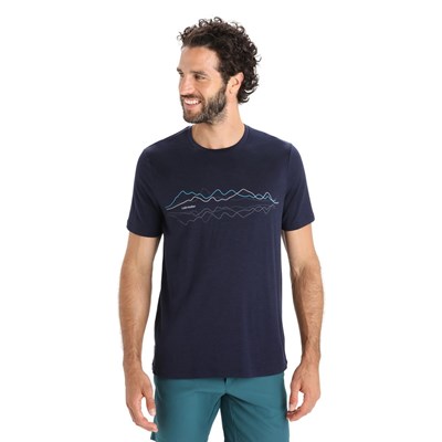 Triko Icebreaker Tech Lite II SS Tee Icebreaker midnight navy