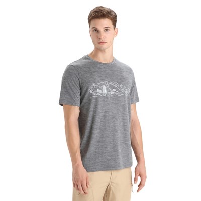 Triko Icebreaker Tech Lite II SS Tee Nature Sprint gritstone hrhr