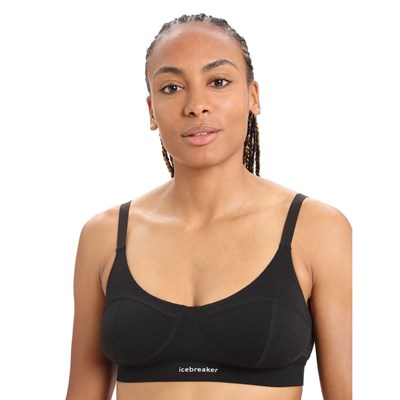 Podprsenka Icebreaker Queens Clasp Bra W black