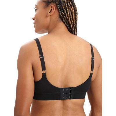 Podprsenka Icebreaker Queens Clasp Bra W black