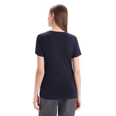 Triko Icebreaker Tech Lite II SS Tee Cadence Paths W midnight navy