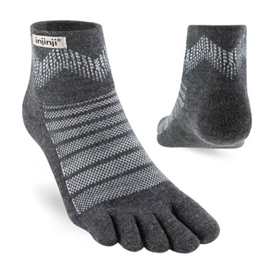 Prstové ponožky Injinji Outdoor Midweight Mini-Crew Merino Wool slate