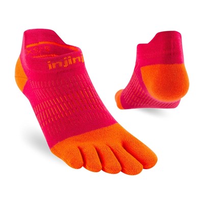 Prstové ponožky Injinji Run Lightweight No-Show Coolmax W chilli