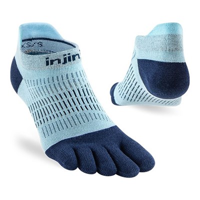 Prstové ponožky Injinji Run Lightweight No-Show Coolmax W heron