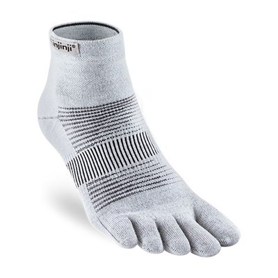 Prstové ponožky Injinji Run Lightweight Mini-Crew Coolmax grey