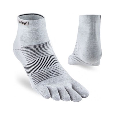 Prstové ponožky Injinji Run Lightweight Mini-Crew Coolmax grey
