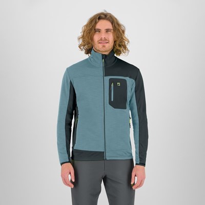 Mikina Karpos Cherz Fleece woodl gray/black/smoke blue