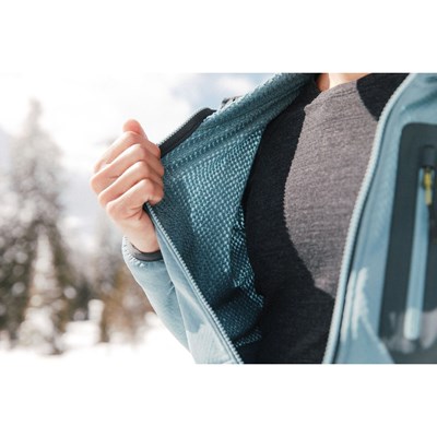 Mikina Karpos Antermoia Hooded Fleece woodl gray/black/smoke blue