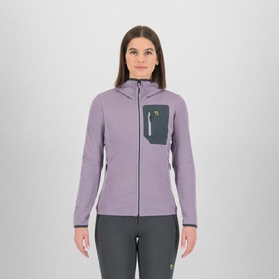 Mikina Karpos Antermoia Hooded Fleece W lavender/woodl gray