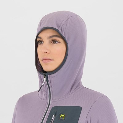 Mikina Karpos Antermoia Hooded Fleece W lavender/woodl gray